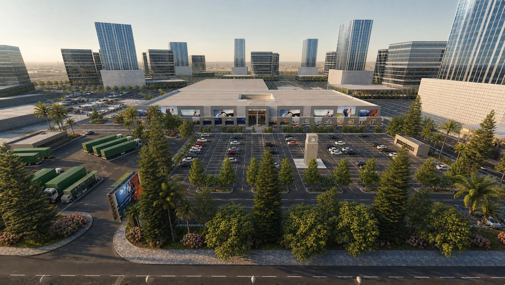 Aerial view of Lulu Centre